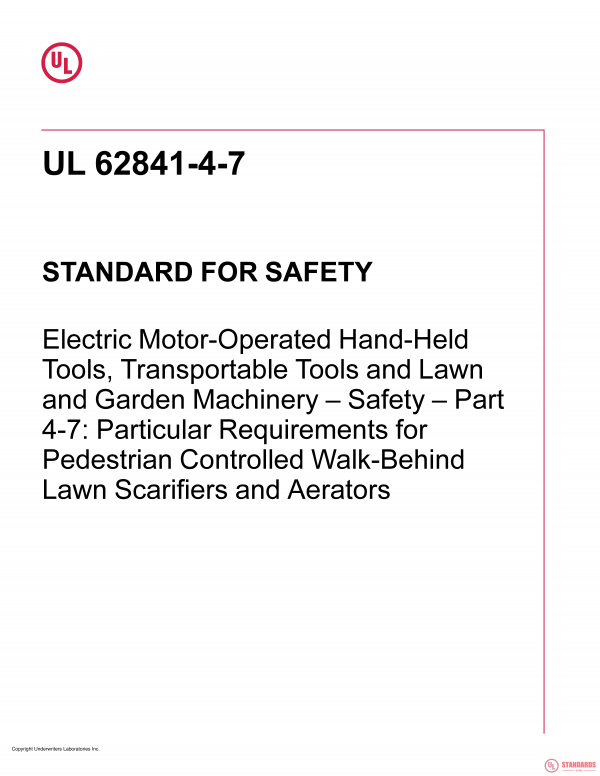 UL 62841-4-7 PDF UL 62841-4-7 PDF